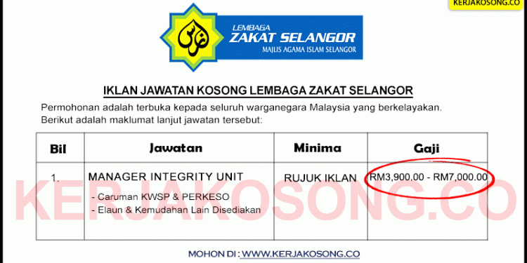 Jawatan Kosong Lembaga Zakat Selangor - Jawatan Kosong ...
