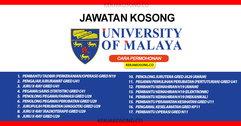Jawatan Kosong Universiti Malaya Um 2020 Ppum
