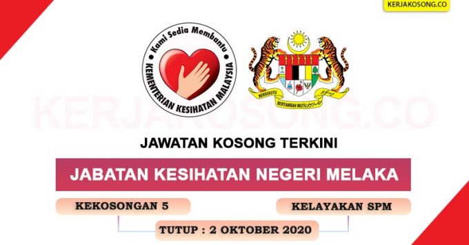 Jawatan Kosong Jabatan Kesihatan Negeri Melaka